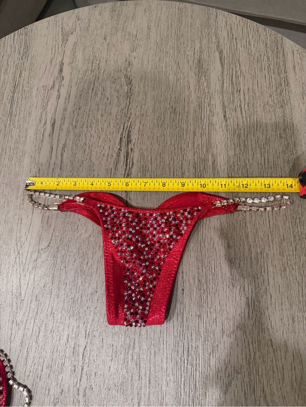 Red Toxic Angelz Competition Suit XS bottom, XL top (but fits most) - Picture 9 of 9